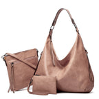 2024 New Women's Three-in-one Leather Bag