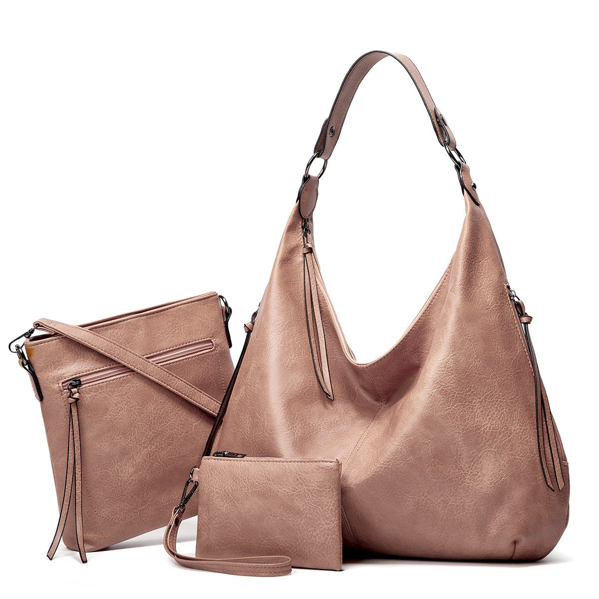 2024 New Women's Three-in-one Leather Bag