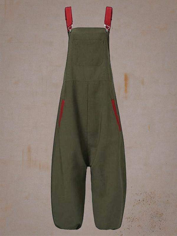 Women Casual Pocket Harem Jumpsuit
