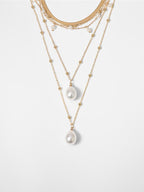 Resort Style Beach Pearl Multilayer Necklace