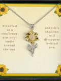 Casual Diamond Sunflower Necklace Mother's Day Valentine's Day Thanksgiving Graduation Season Gift