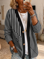 Women'S Casual Pink gradient Cardigan Top