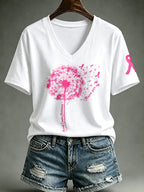 Women's Never Giver Up Print T-shirt
