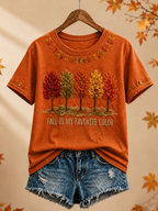Women's Fall Is My Favorite Color  short-sleeved T-shirt