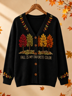 women's FALL IS MY FAVORITE COLOR cardigan