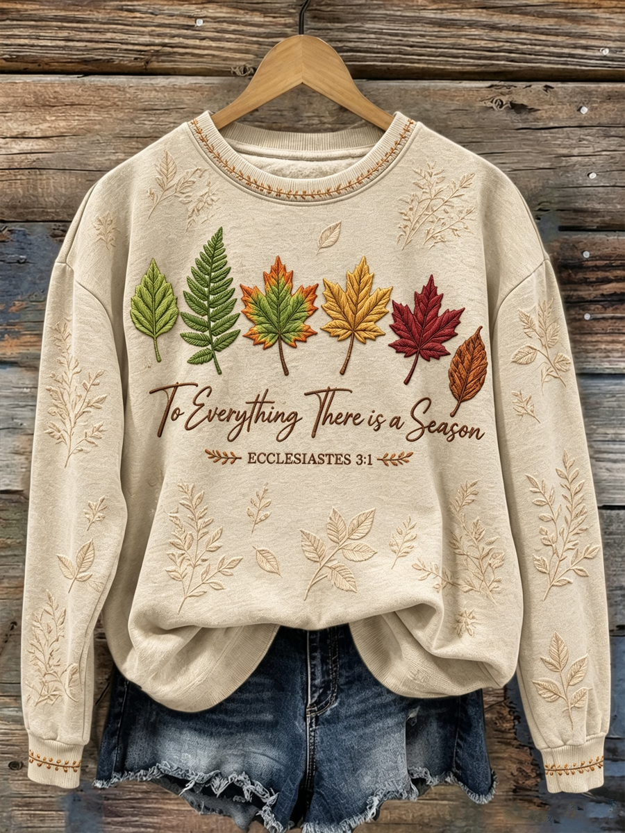 Women's To Everything There Is A Season Ecclesiastes 3：1  Regular Sweatshirt