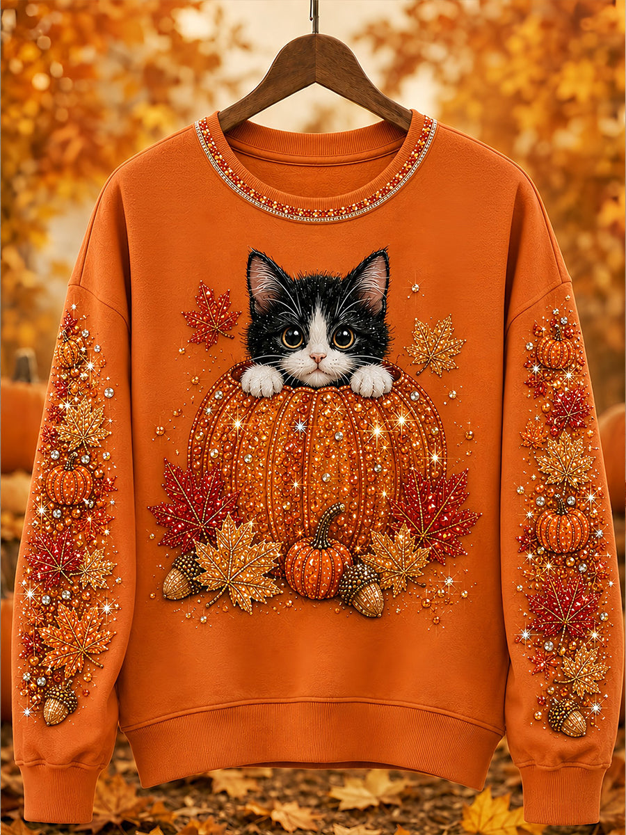 Women's Fall Animal Print Sweatshirt