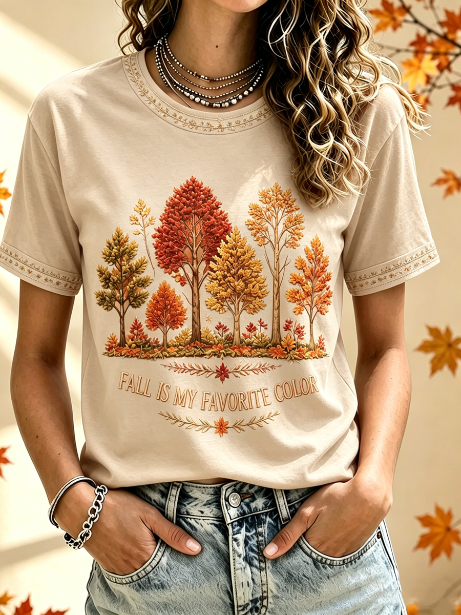 Women's Fall Is My Favorite Color short-sleeved T-shirt