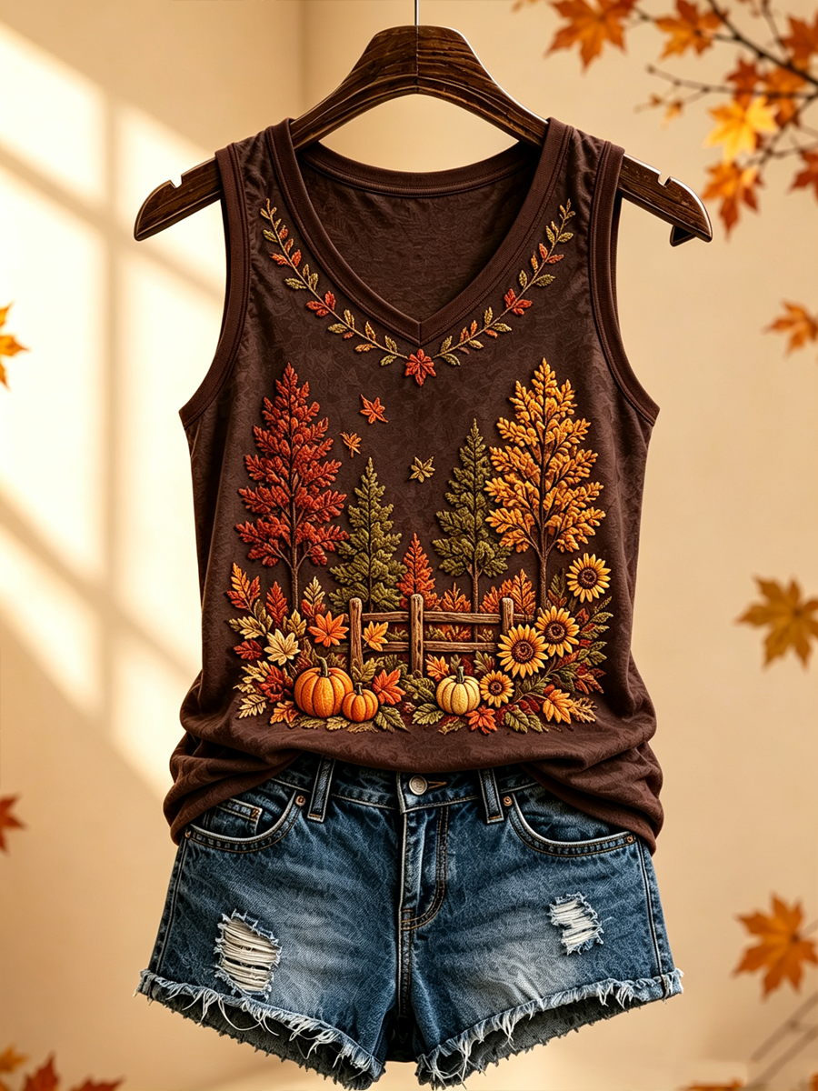 Women's Fall Printed Vests