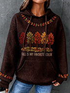 Women's Fall Is My Favorite Color large-sized hooded sweatshirt