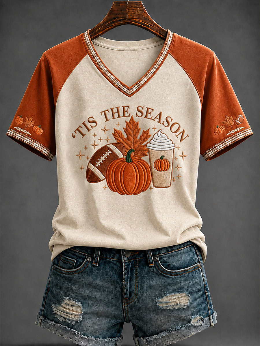 Women's ’TIS THE SEASON V-neck T-shirt
