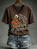 Women's Fall Is My Second Favorite F-word Short-sleeved T-shirt