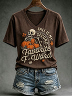 Women's Fall Is My Second Favorite F-word Short-sleeved T-shirt