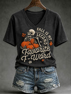 Women's Fall Is My Second Favorite F-word Short-sleeved T-shirt
