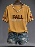 Women's Fall Is My Second Favorite F-word short-sleeved T-shirt