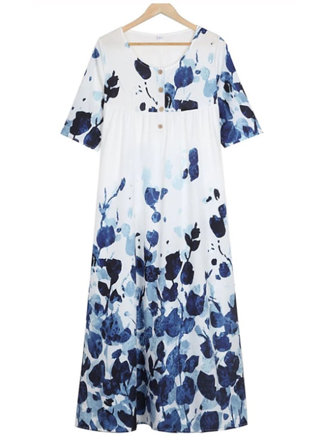 Summer Set Neck Stylish Casual Dress