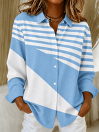 Printing Shirt Collar Abstract Graphic Vintage Shirt