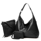 2024 New Women's Three-in-one Leather Bag