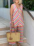 Casual Loose Ladies Vest Suit