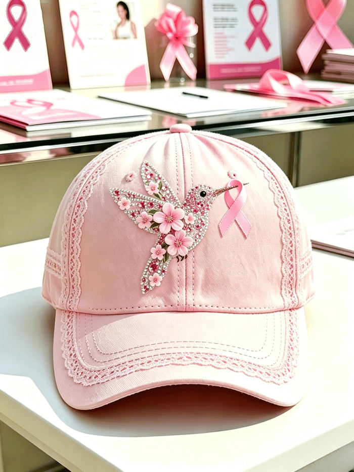 Women'S Casual Breast Cancer Awareness Printing Hat