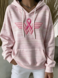 Women'S Pink gradient dyed hoodie
