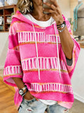 Women'S Vintage Breast Cancer Ribbon Print Hoodie