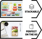 50-piece BPA-Free Food storage Containers Set with Lids