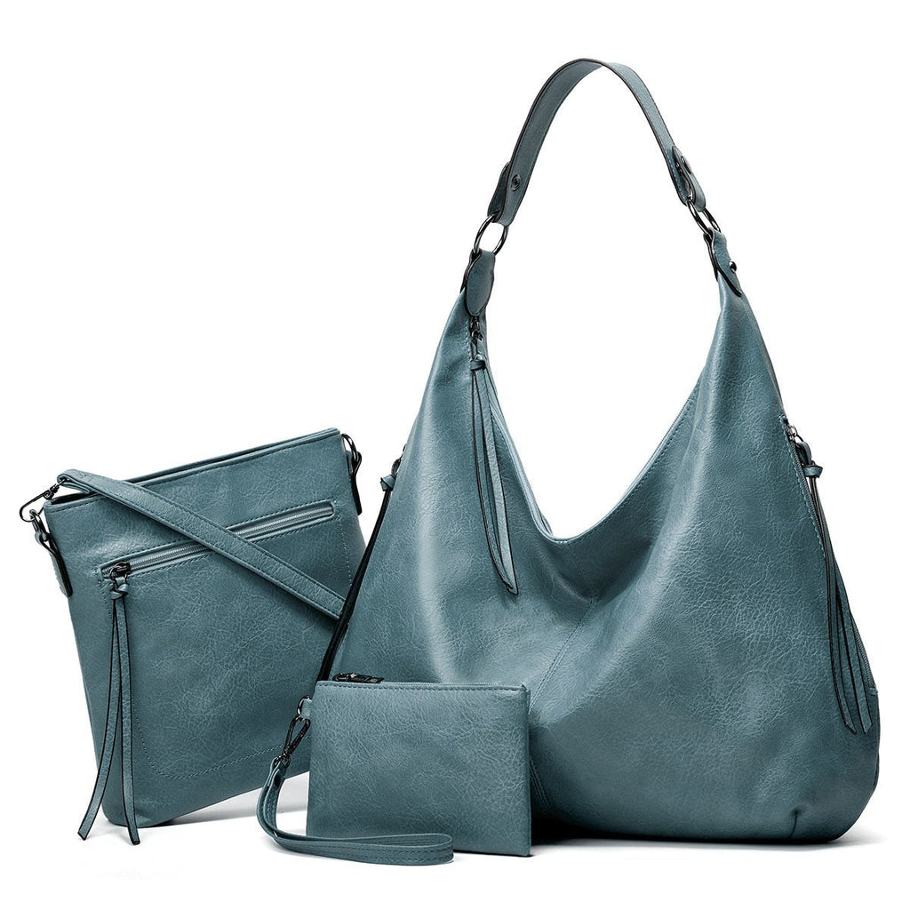 2024 New Women's Three-in-one Leather Bag