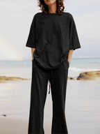 Women's Casual Solid Color Pocket Set