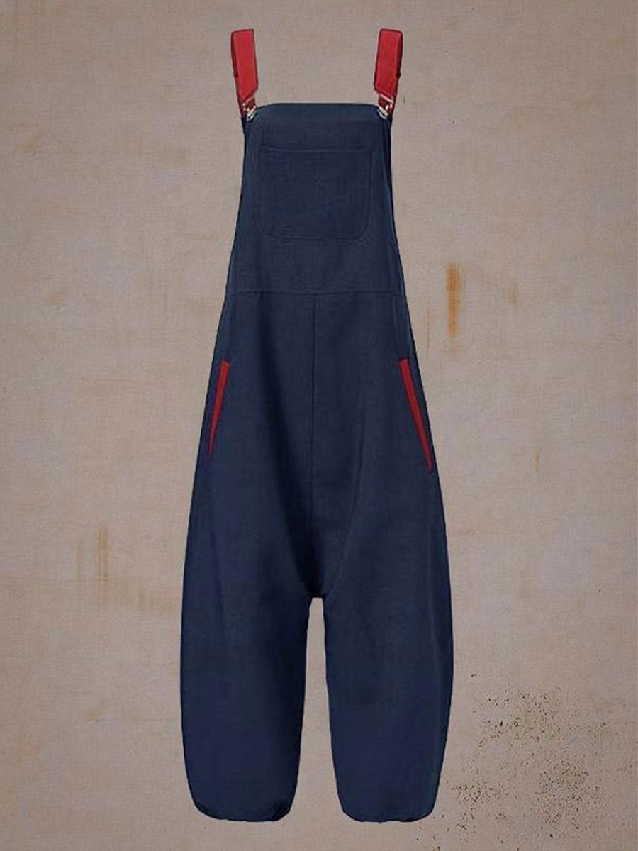 Women Casual Pocket Harem Jumpsuit