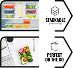 50-piece BPA-Free Food storage Containers Set with Lids