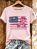 Women'S God Shed His Grace On Thee Printed Casual T-Shirt