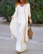Graceful Long Sleeve Two-Piece Suit