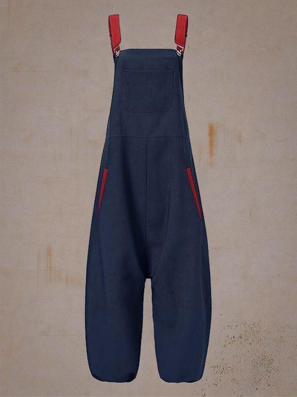 Women Casual Pocket Harem Jumpsuit