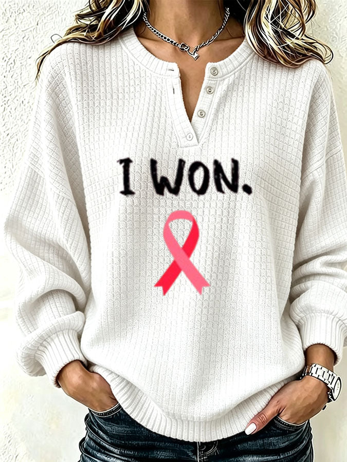 Women'S Waffle Anti Cancer Hoodie