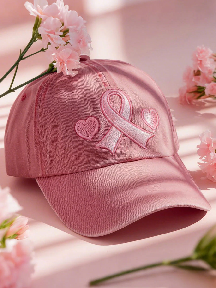 Unisex Breast Cancer Awareness Print Casual Hat