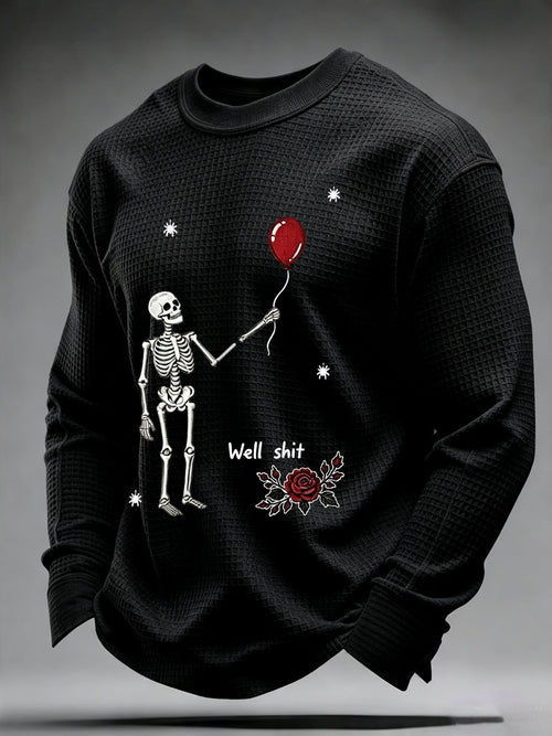 Men's Retro Halloween Well, shit... Printing T-Shirts