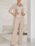 Retro Craft Temperament Simple Ladies Three-Piece Suit