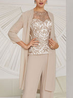 Retro Craft Temperament Simple Ladies Three-Piece Suit