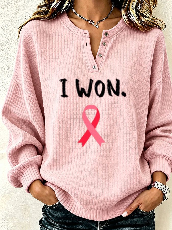 Women'S Waffle Anti Cancer Hoodie