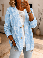 Women'S Leisure Breast Cancer Promotion Month Knitting Cardigan