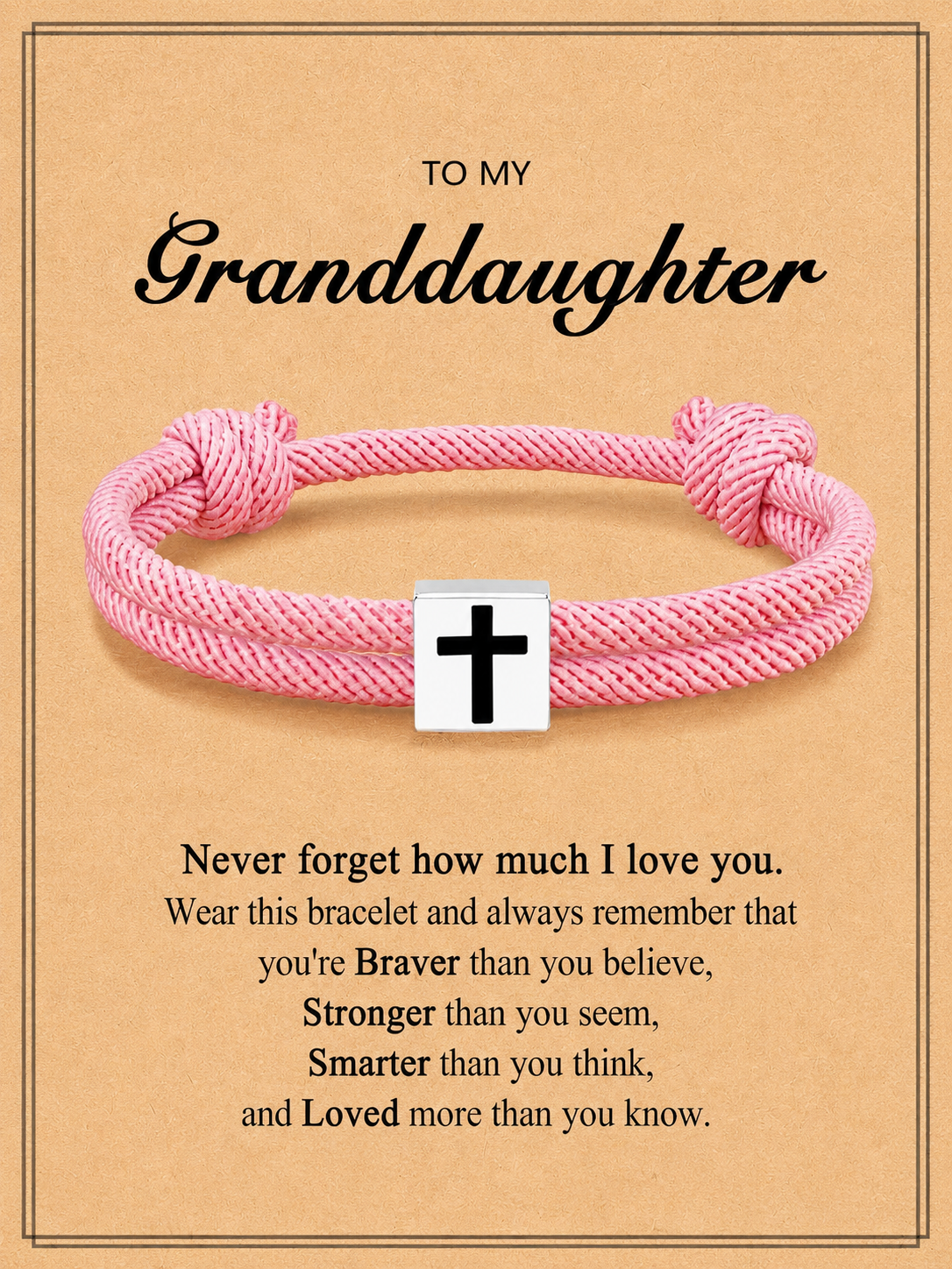 Male And Female Breast Cancer Awareness Propaganda Belief Cross Propaganda Bracelet
