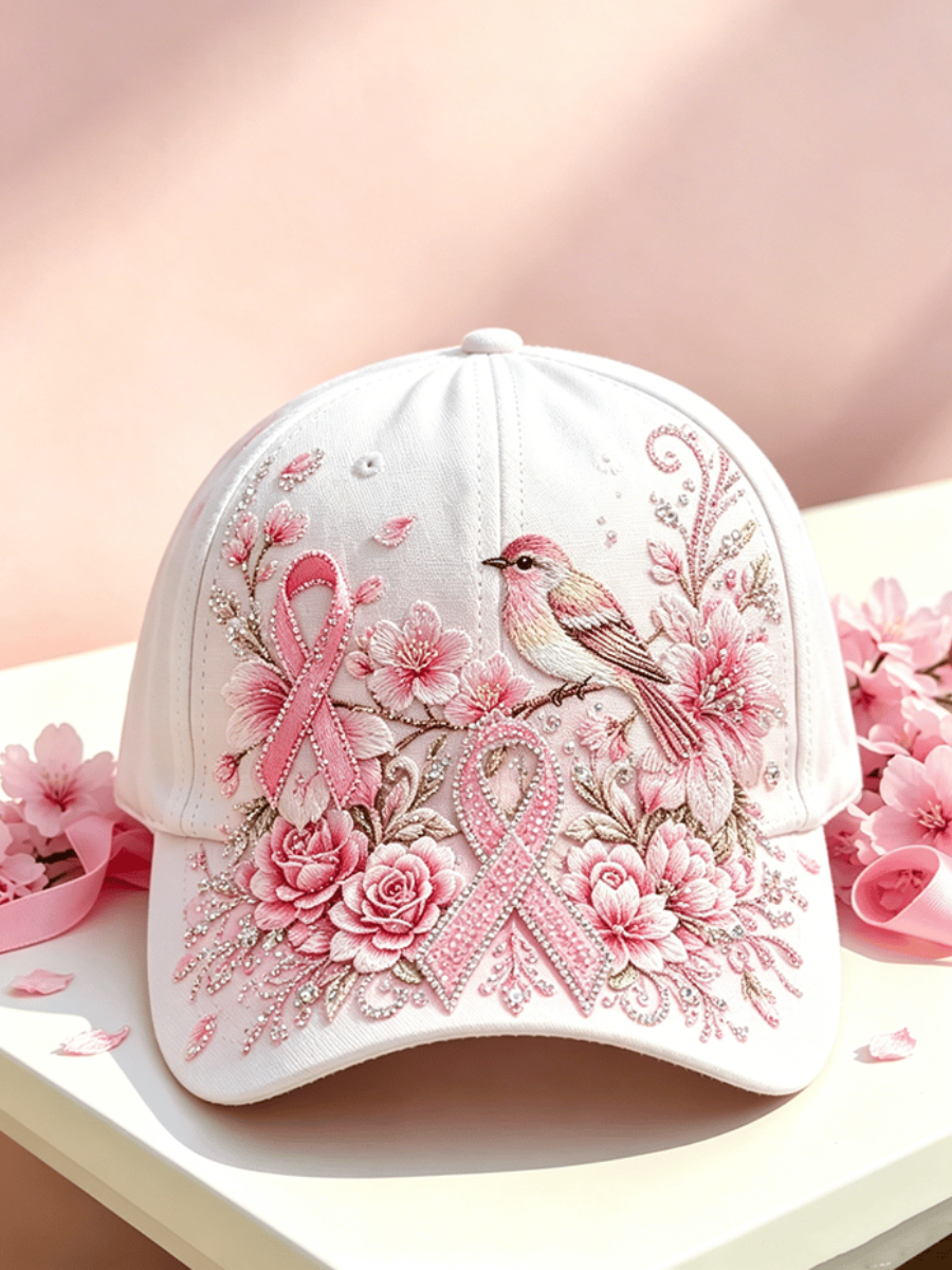 Women's Casual Breast Cancer Awareness Printing Hat