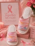 Pink Breast Cancer Casual Slippers