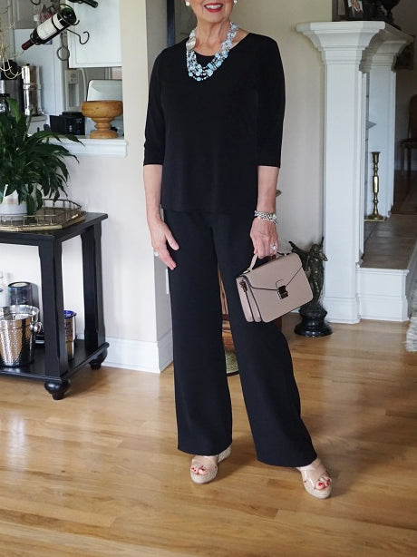 Casual Solid Color Women Two-piece Set