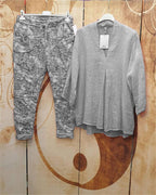 Irregular Hem Long Sleeve Two-Piece Suit