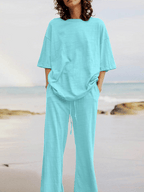 Women's Casual Solid Color Pocket Set
