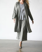 Casual Style Simple Color Loose Three-Piece Suit