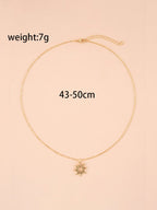 Simple Sunflower Alloy Necklace