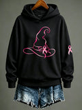 Women's Breast cancer awareness Print Hoodie